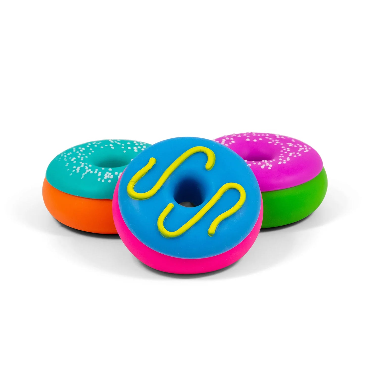 drei bunte Donuts