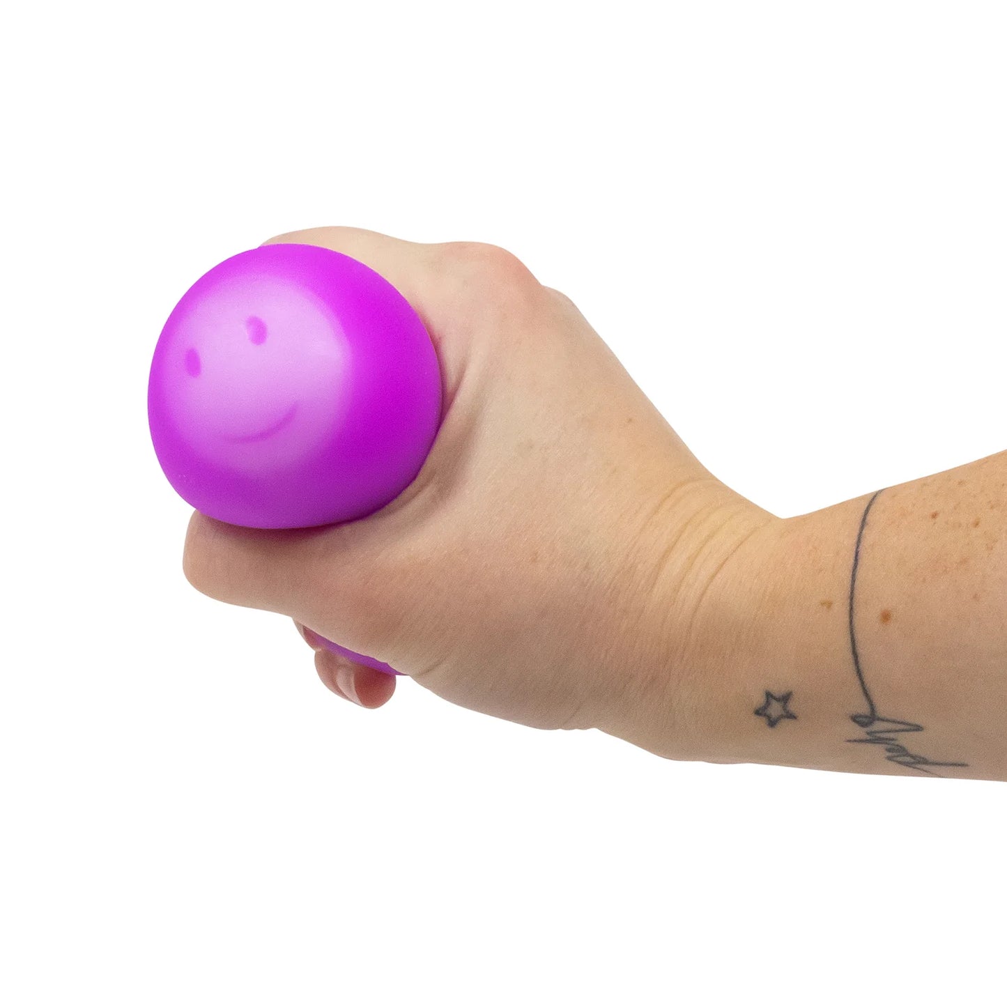 lila Ball wird gedrückt