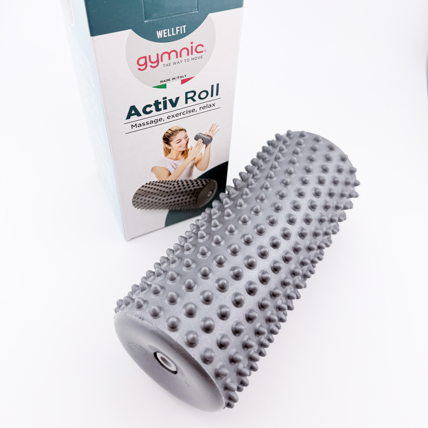 Verpackung mit Massagerolle