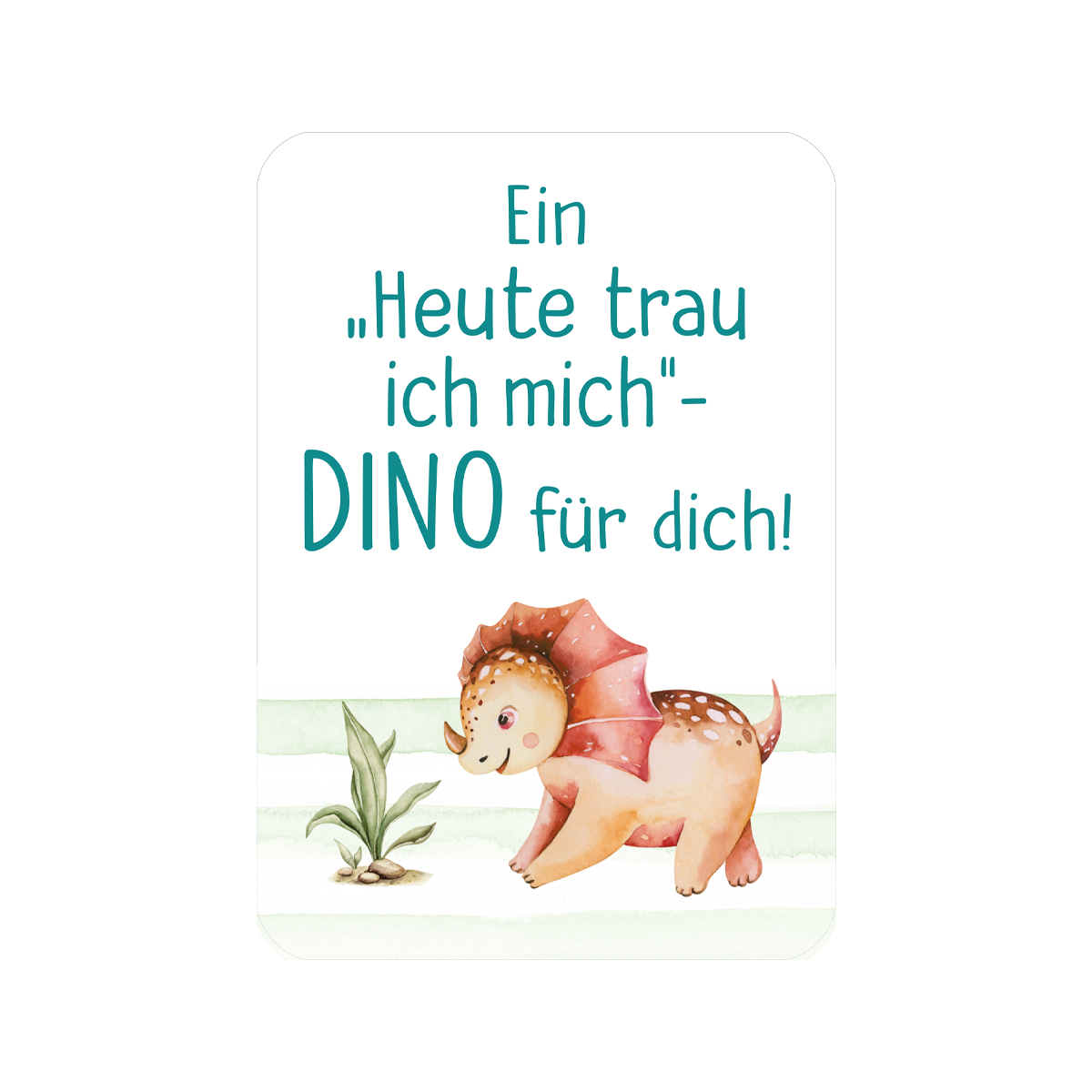 Karte mit "Eich heute trau ich mich..."