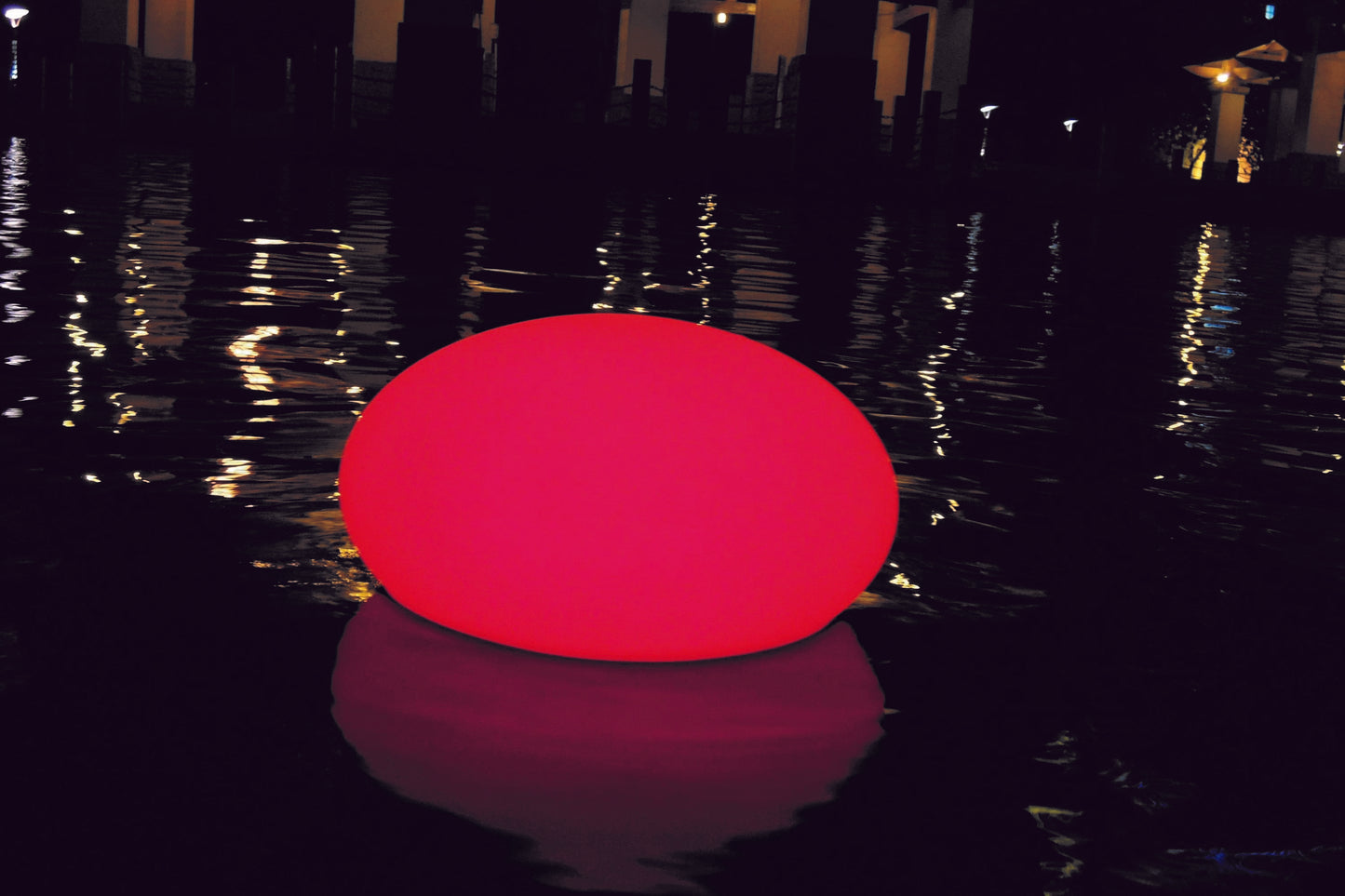 Sensorischer Leuchtstein - Rot Wasser