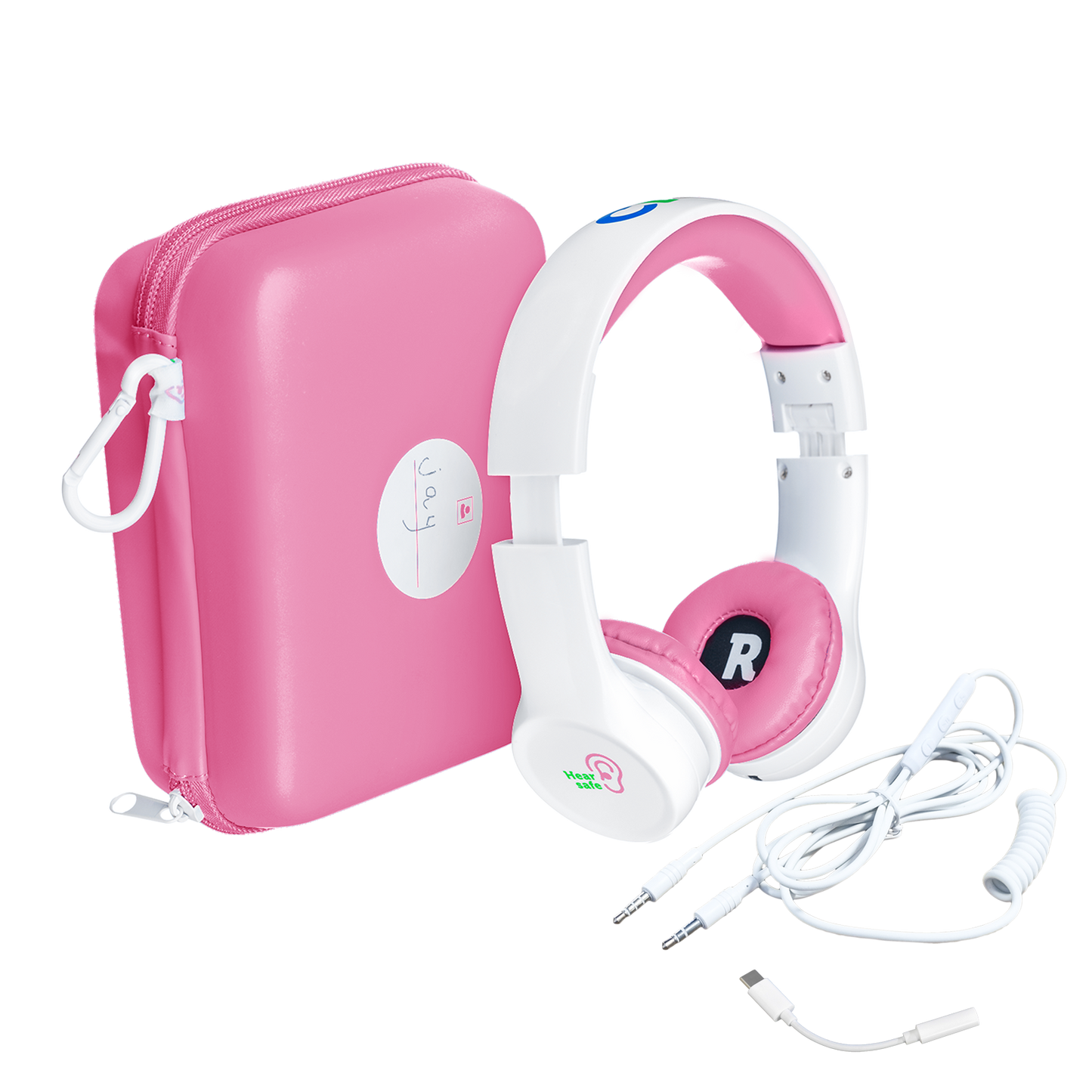 Clevy Hearsafe Pink Jack 3.5mm und USB-C