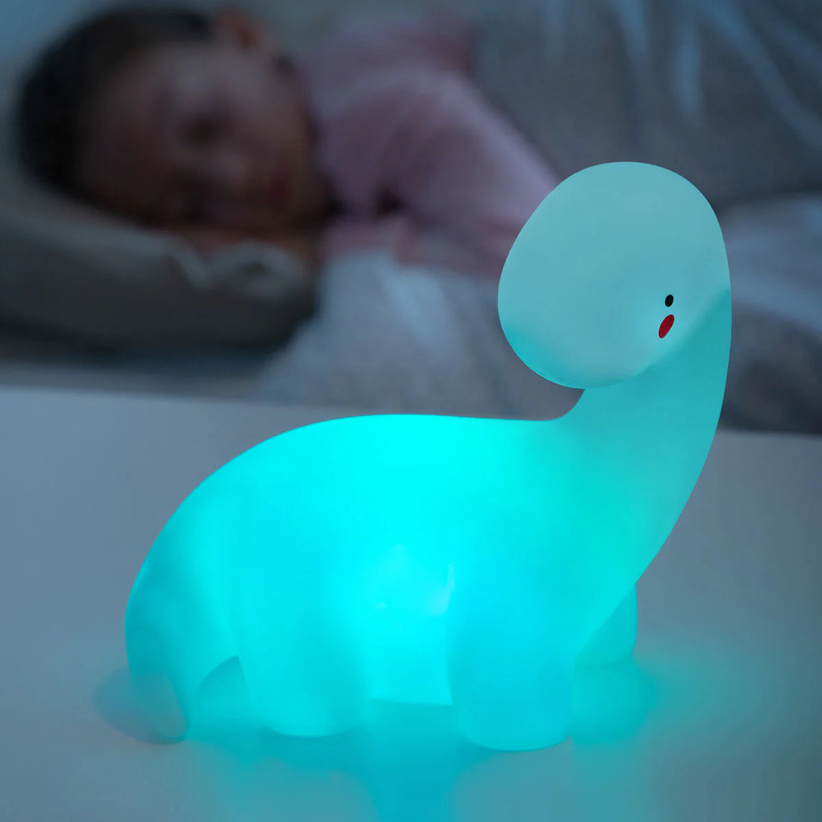 Lightosaurus – Multicolor LED-Dinosaurierlampe – Sanfte Lichtfreude & Ruhe