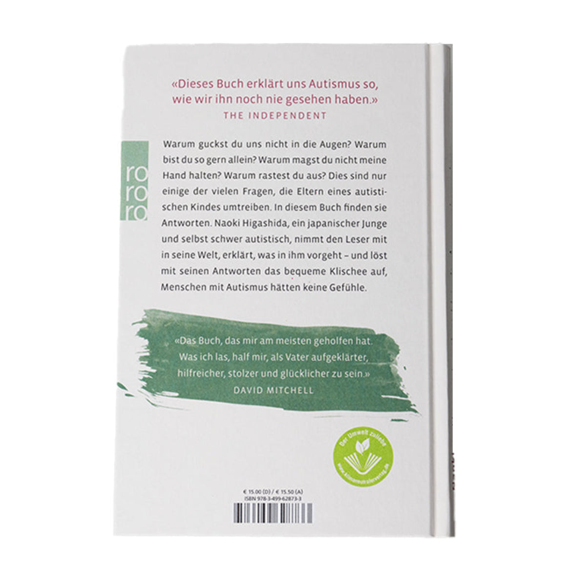 Warum ich euch nicht in die Augen schauen kann: Ein autistischer Junge erklärt seine Welt (gebundene Ausgabe) - Rückseite