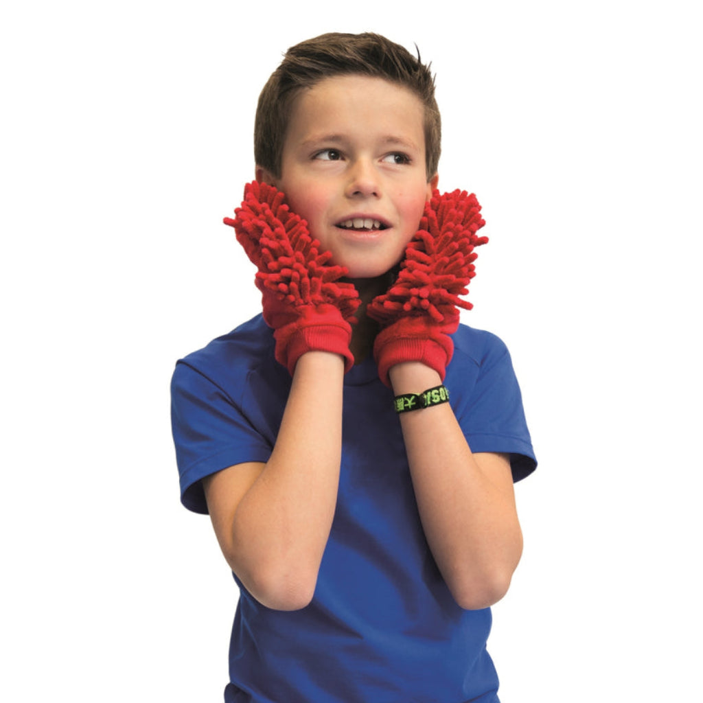 Kind mit Handschuh