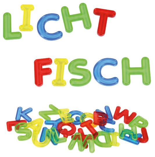 Tranparente Buchstaben