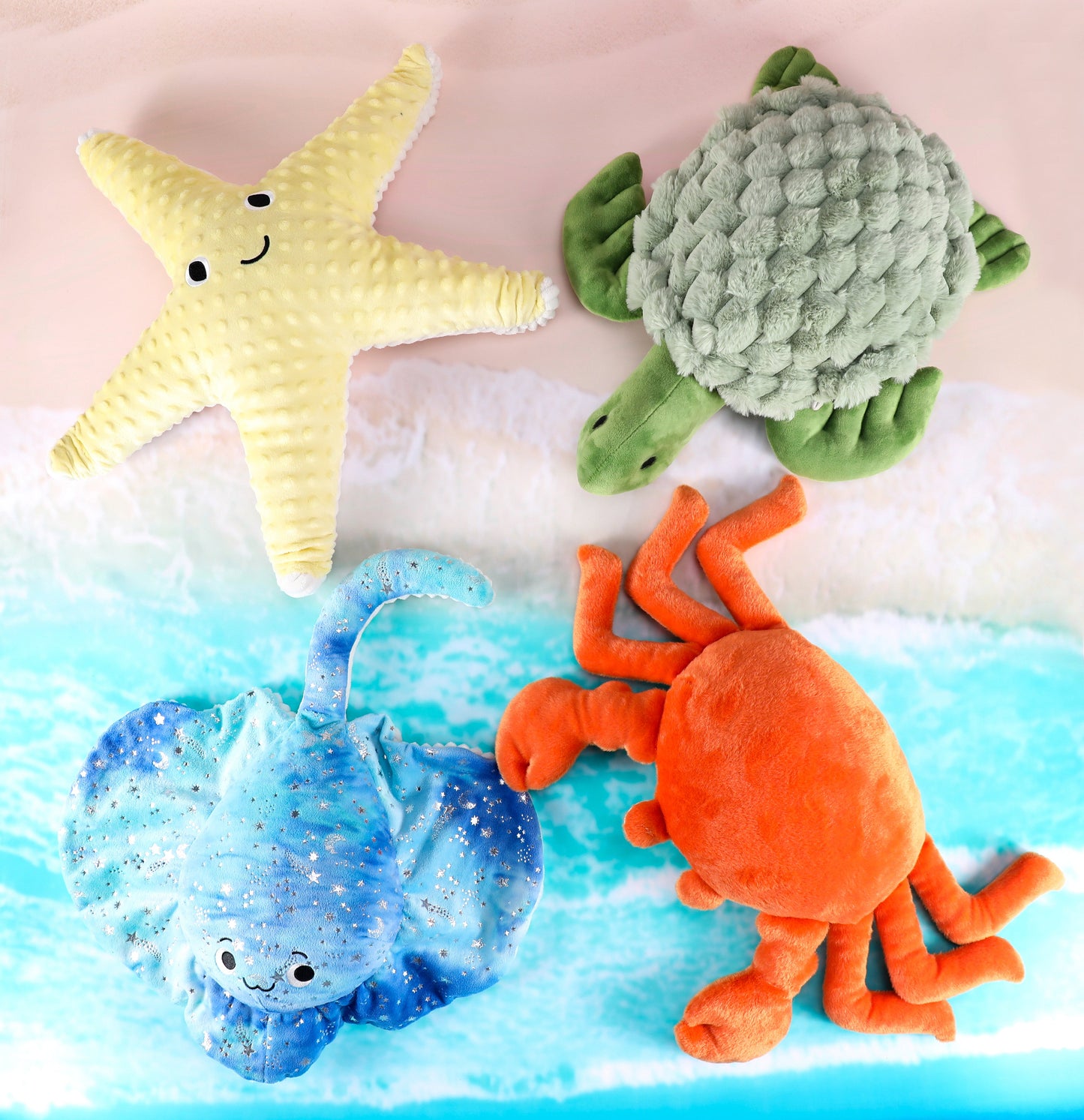 Alle vier Meeres Gewichtstiere