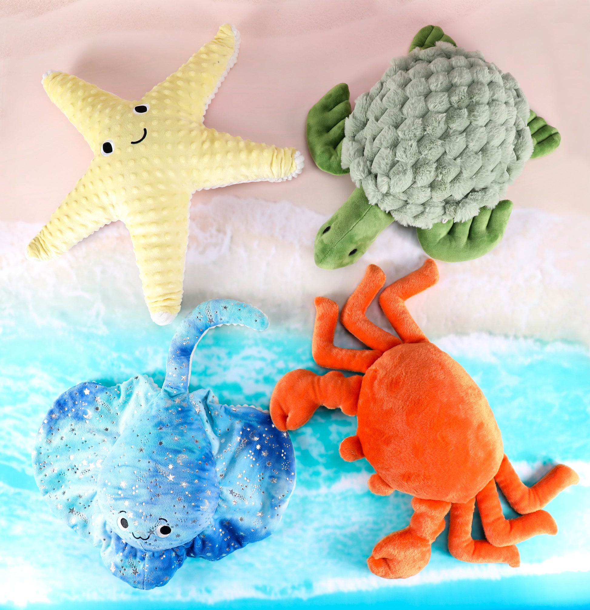 Alle vier Meeres Gewichtstiere