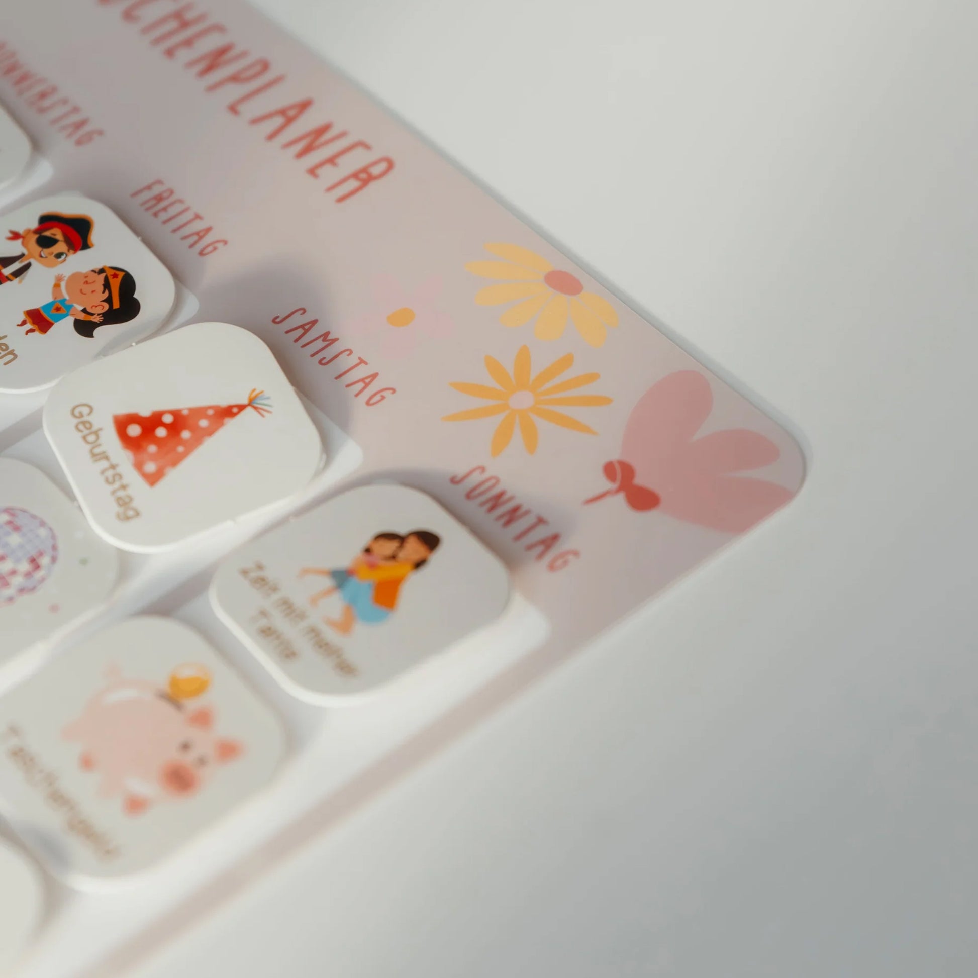 Nahaufnahme rosa Planer