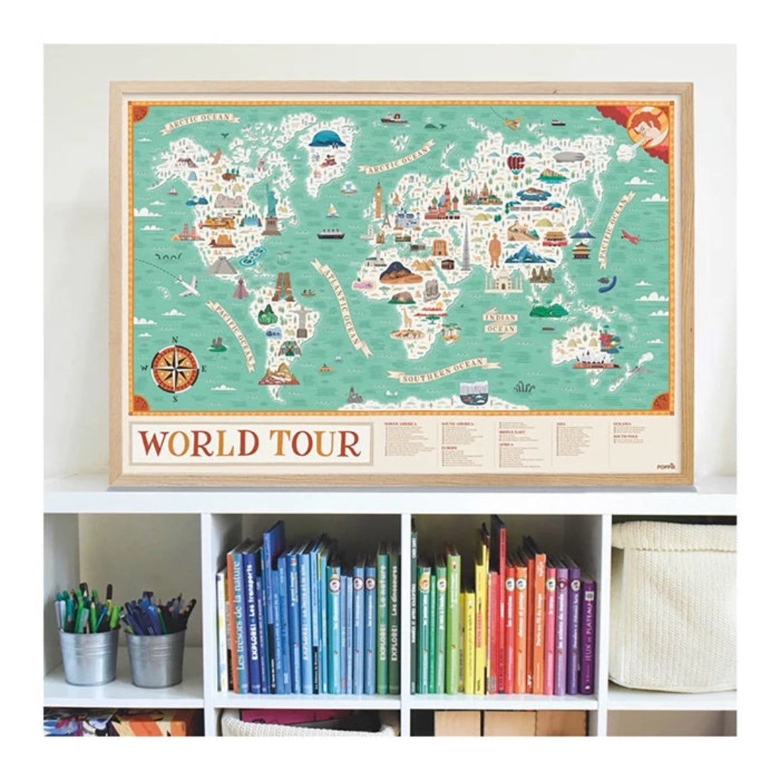 Lernposter an der Wand