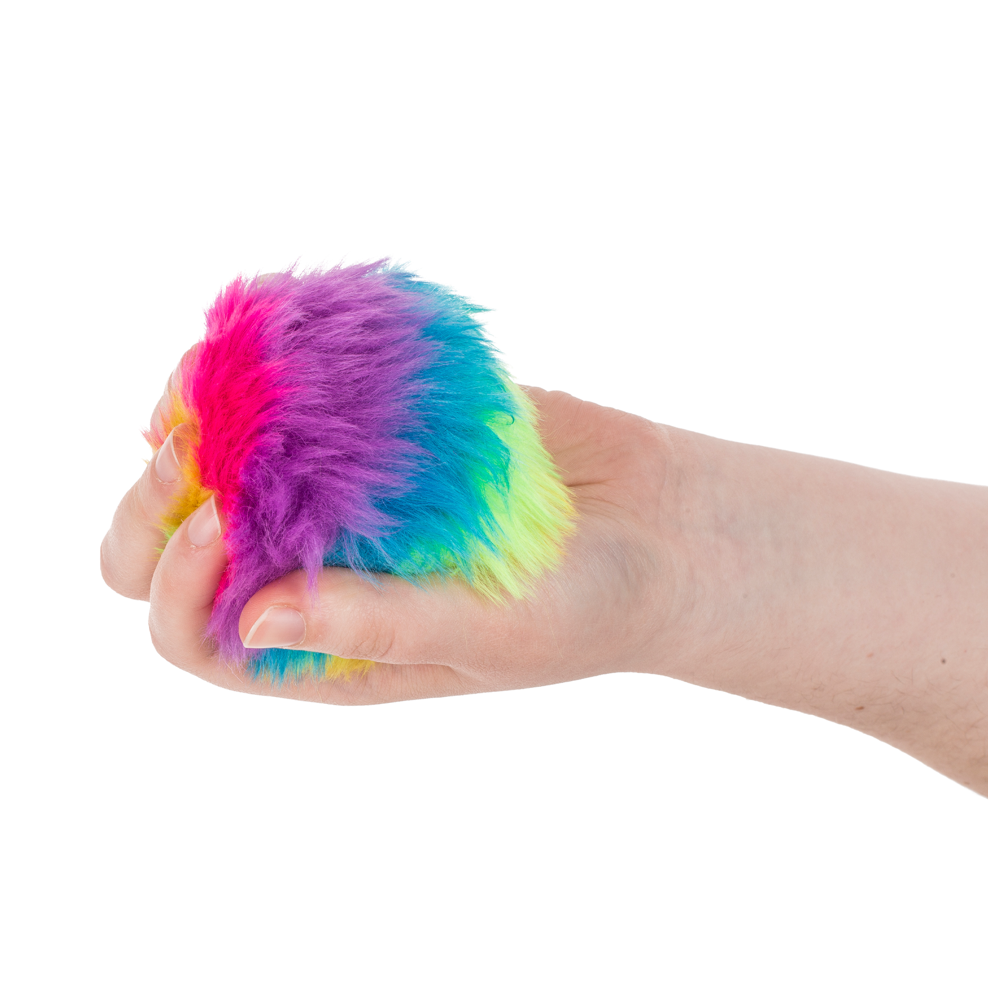 Plüschball in der Hand