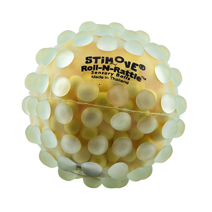gelber Ball mit Kugeln