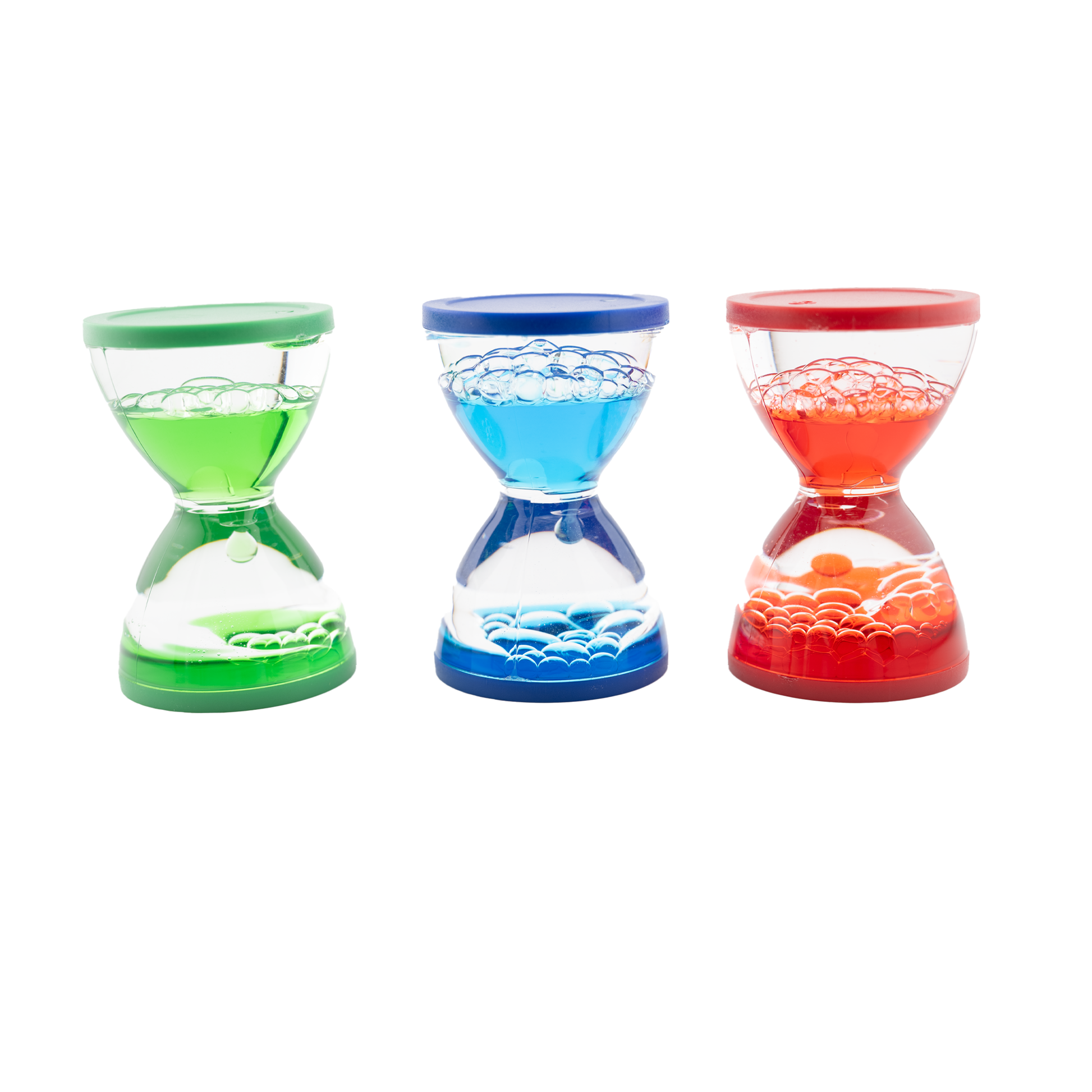 Blasenblubbler in drei Farben