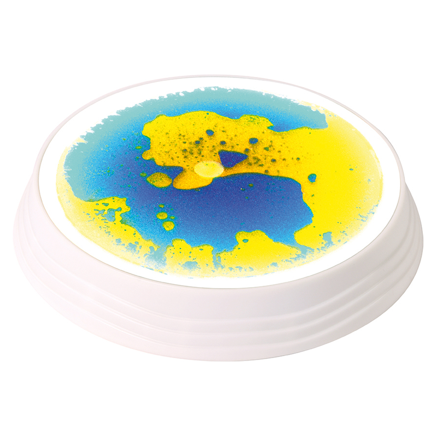 Nahaufnahme gelb blau