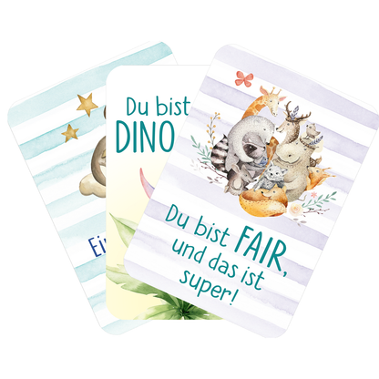 drei karten aus dem Set