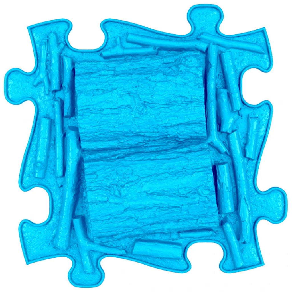 Nahaufnahem blaue Baummatte