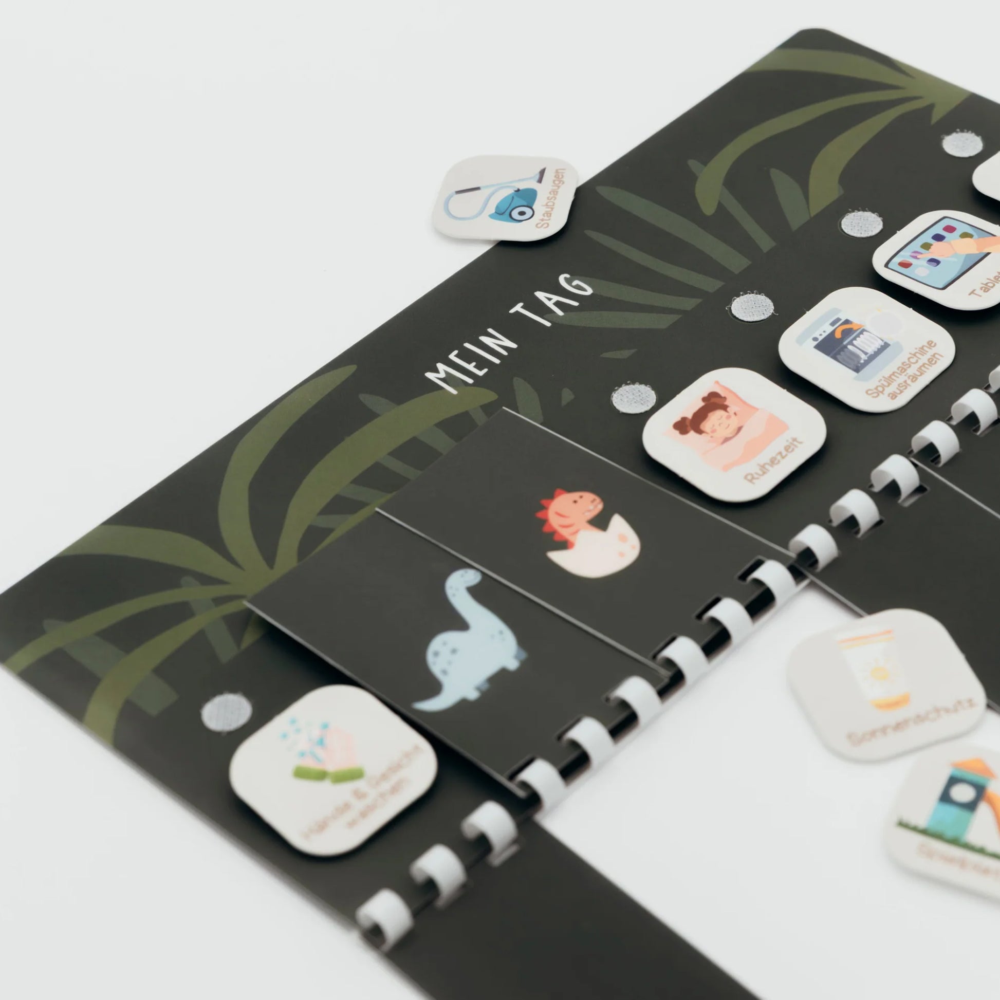 zugeklappter Plan Dino