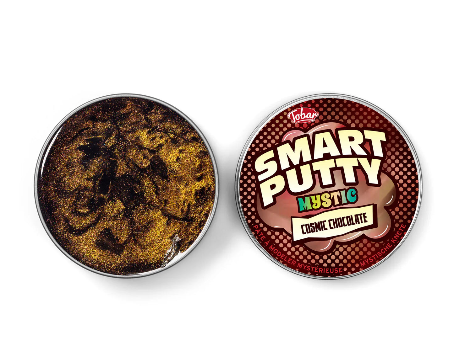 braune Knete in Dose