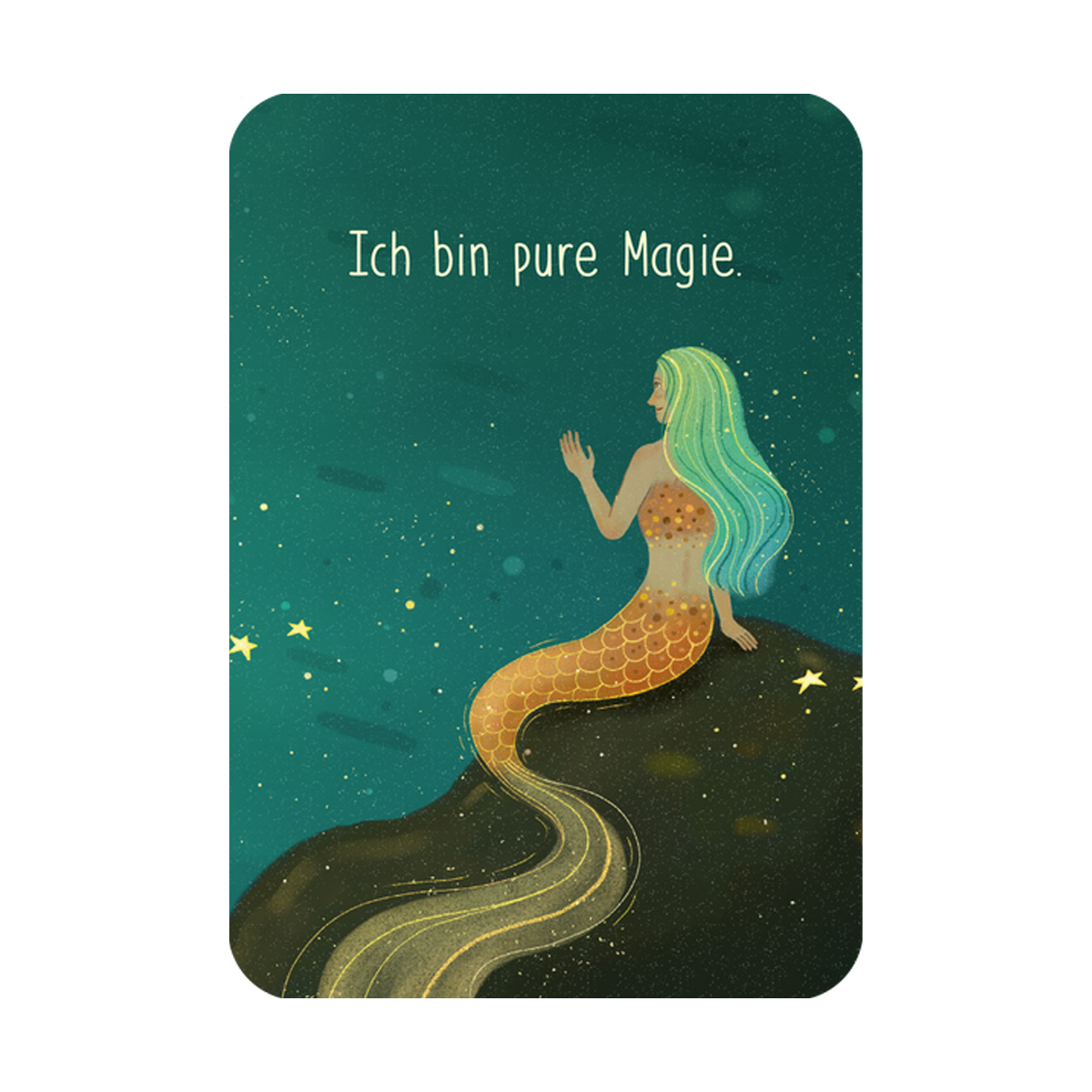 Karte mit "ich bin pure Magie"