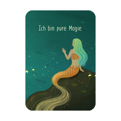 Karte mit "ich bin pure Magie"
