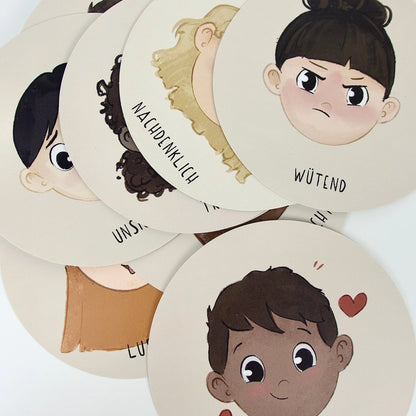 Nahaufnahme Emotionskarten