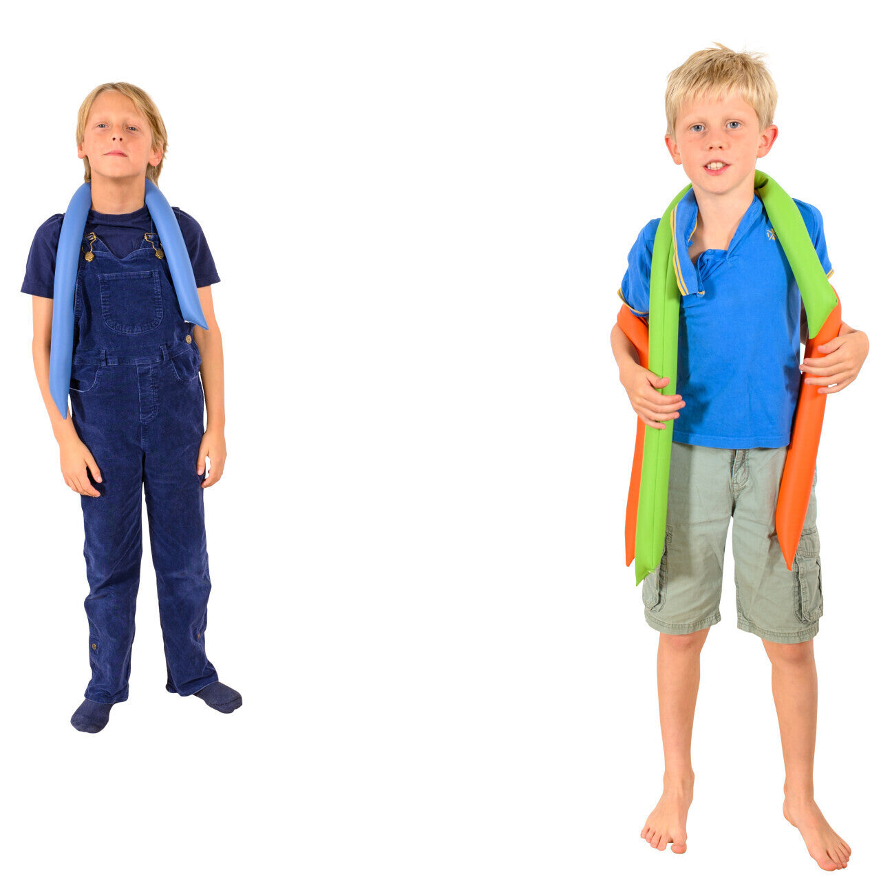 Kinder mit Gewichtsschlange