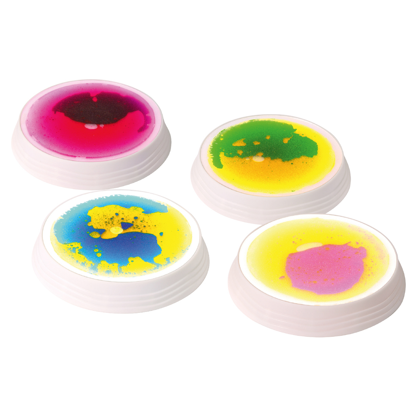 4er Set bunte Bodenhügel