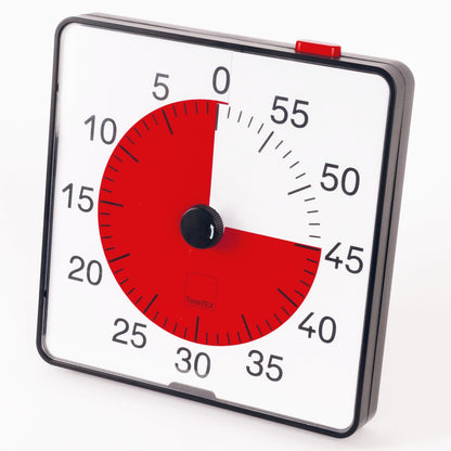 TimeTEX Timer „Countdown“ XL – 32×32 cm – Lautlos, klar & extra gut sichtbar