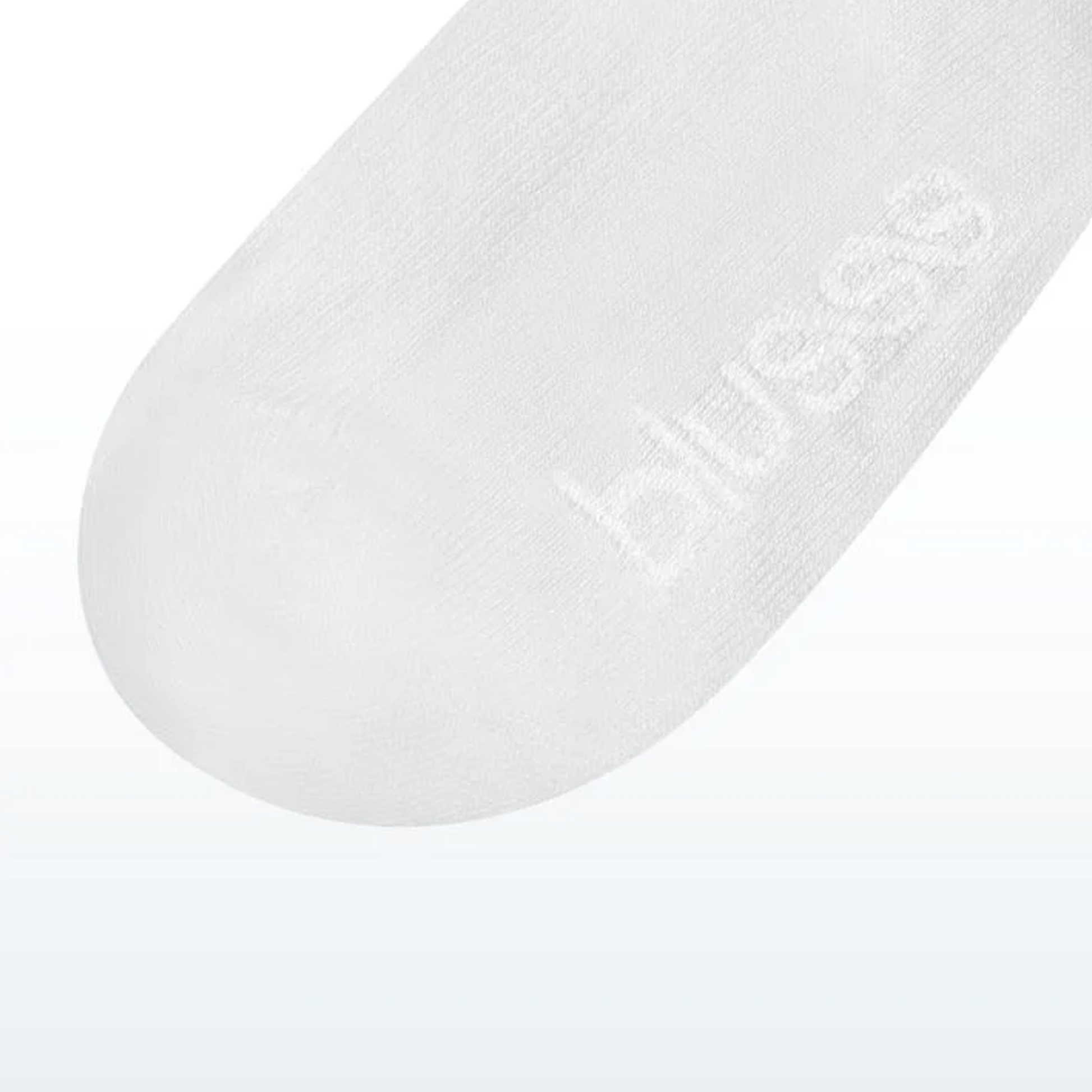 Spitze der Socken mit Logo