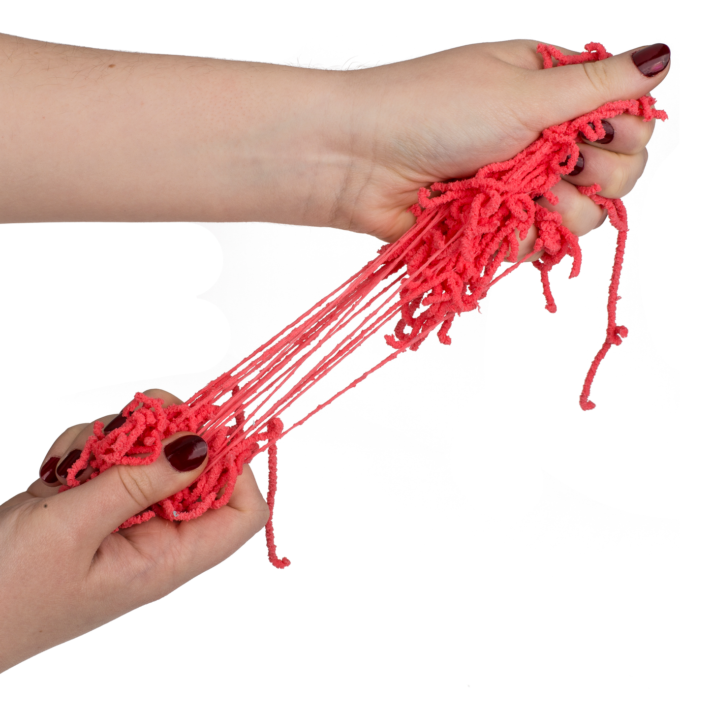 rote Würmer werden gezogen