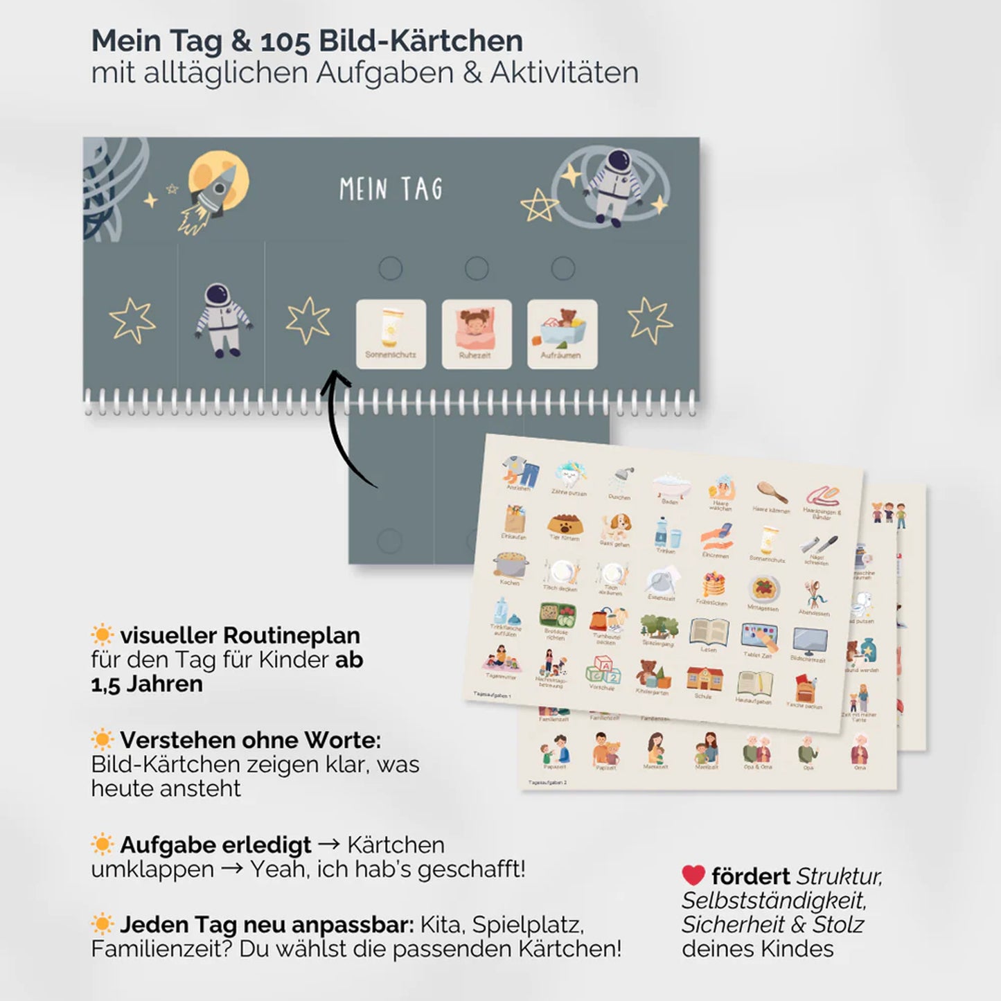 Tagesplan Astronauten