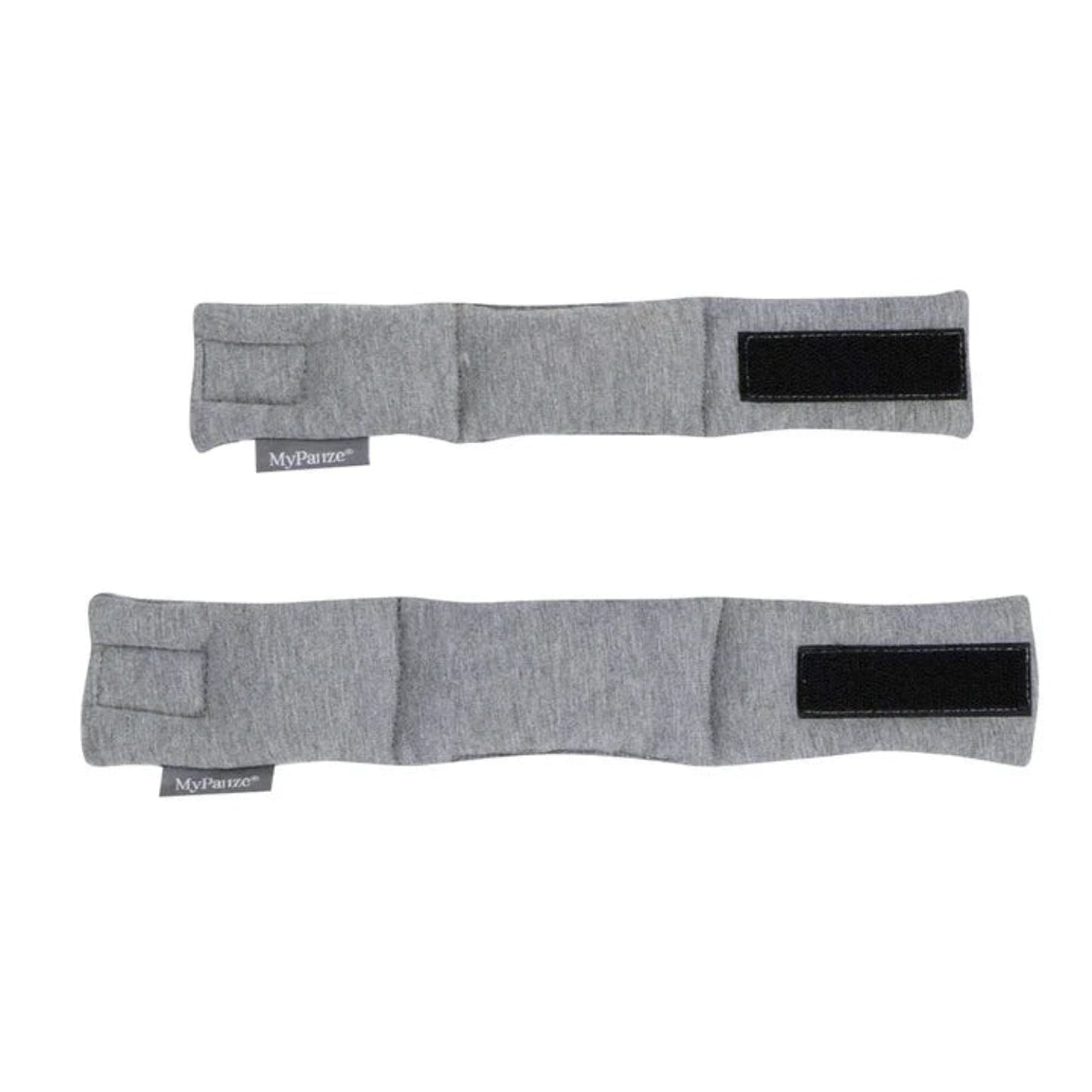 Zwei Größen der Armbänder grau