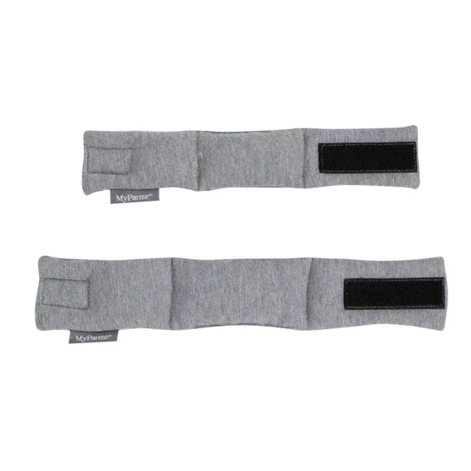 Zwei Größen der Armbänder grau