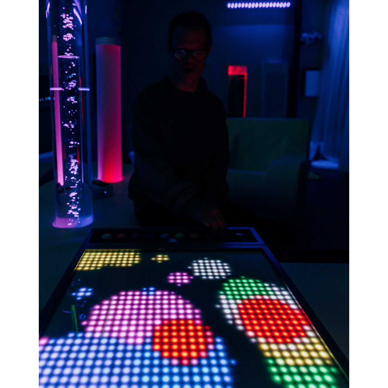 Pixel Panel im dunkeln