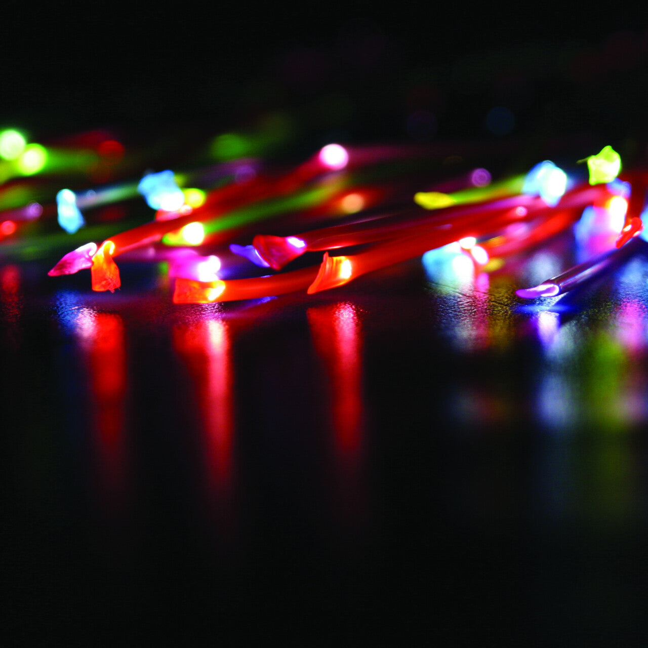 Spitzen von leuchtenden Strängen