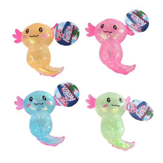 Axolotl Stressball in 4 verschiedenen Farben