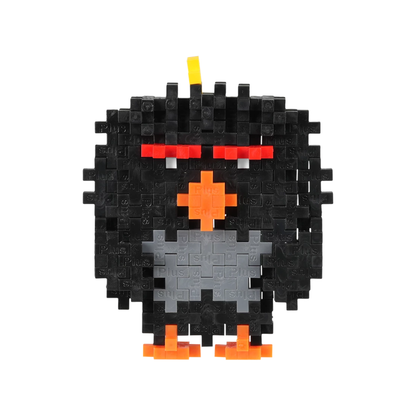schwarzer gebauter Vogel