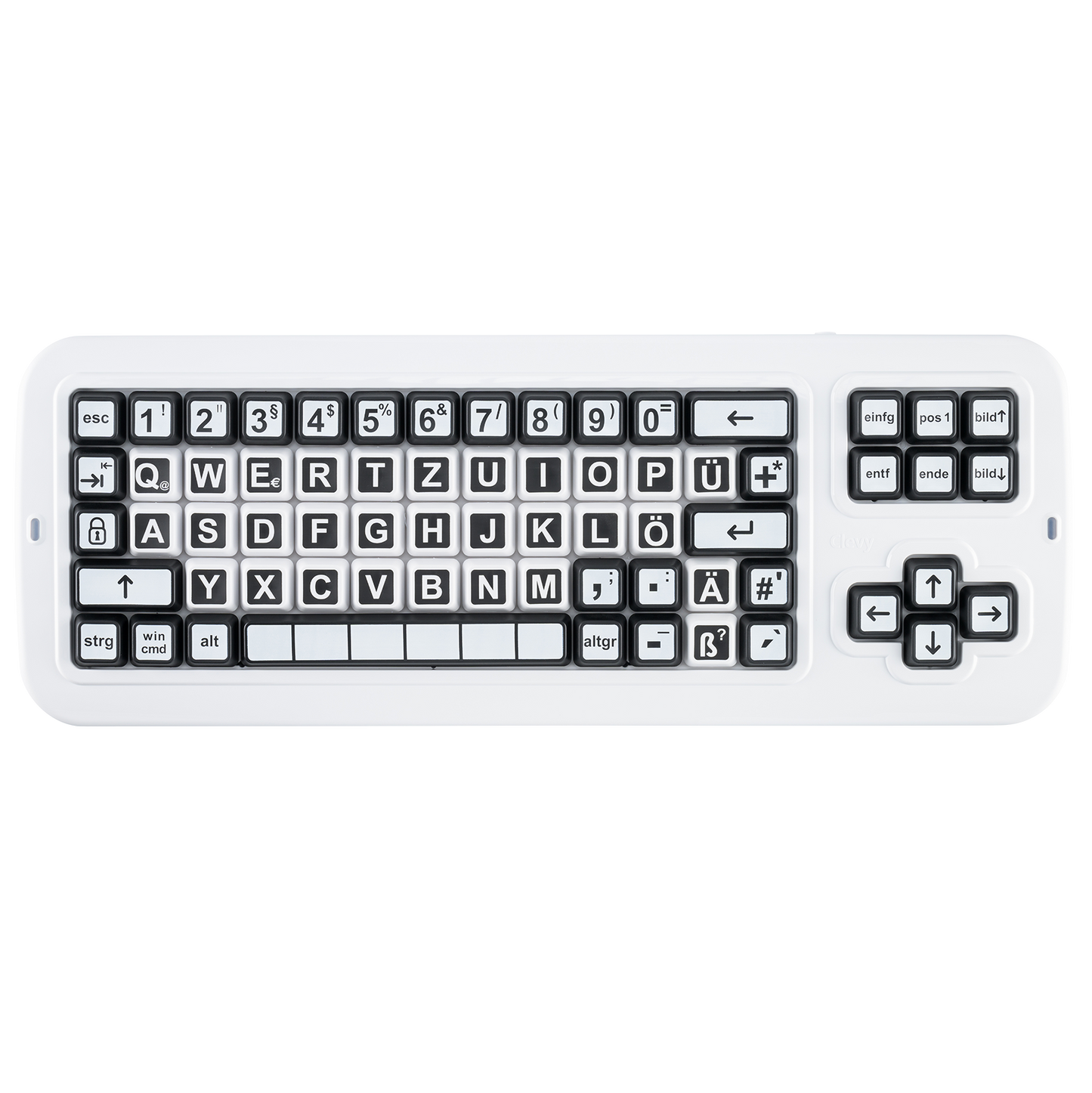 Clevy Contrast Keyboard 3 - Kontrast-Tastatur