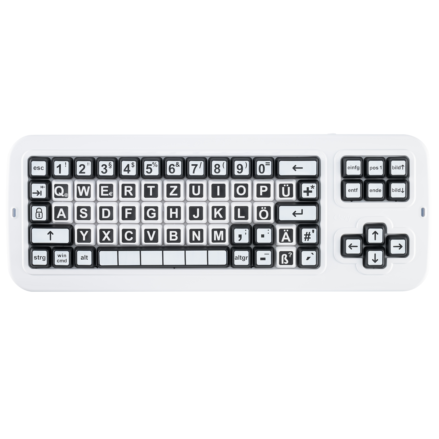Clevy Contrast Keyboard 3 - Kontrast-Tastatur