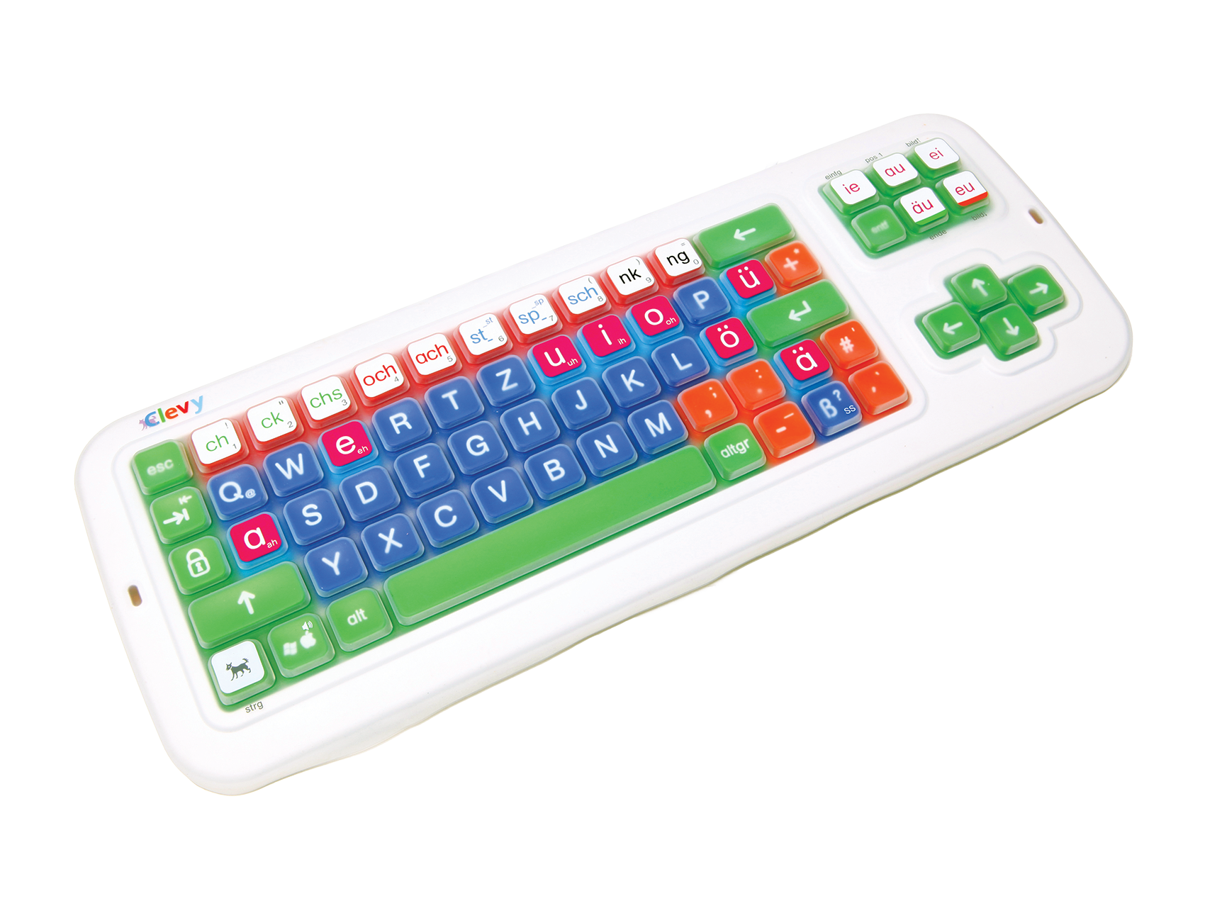 Clevy Dyscover auf Tastatur