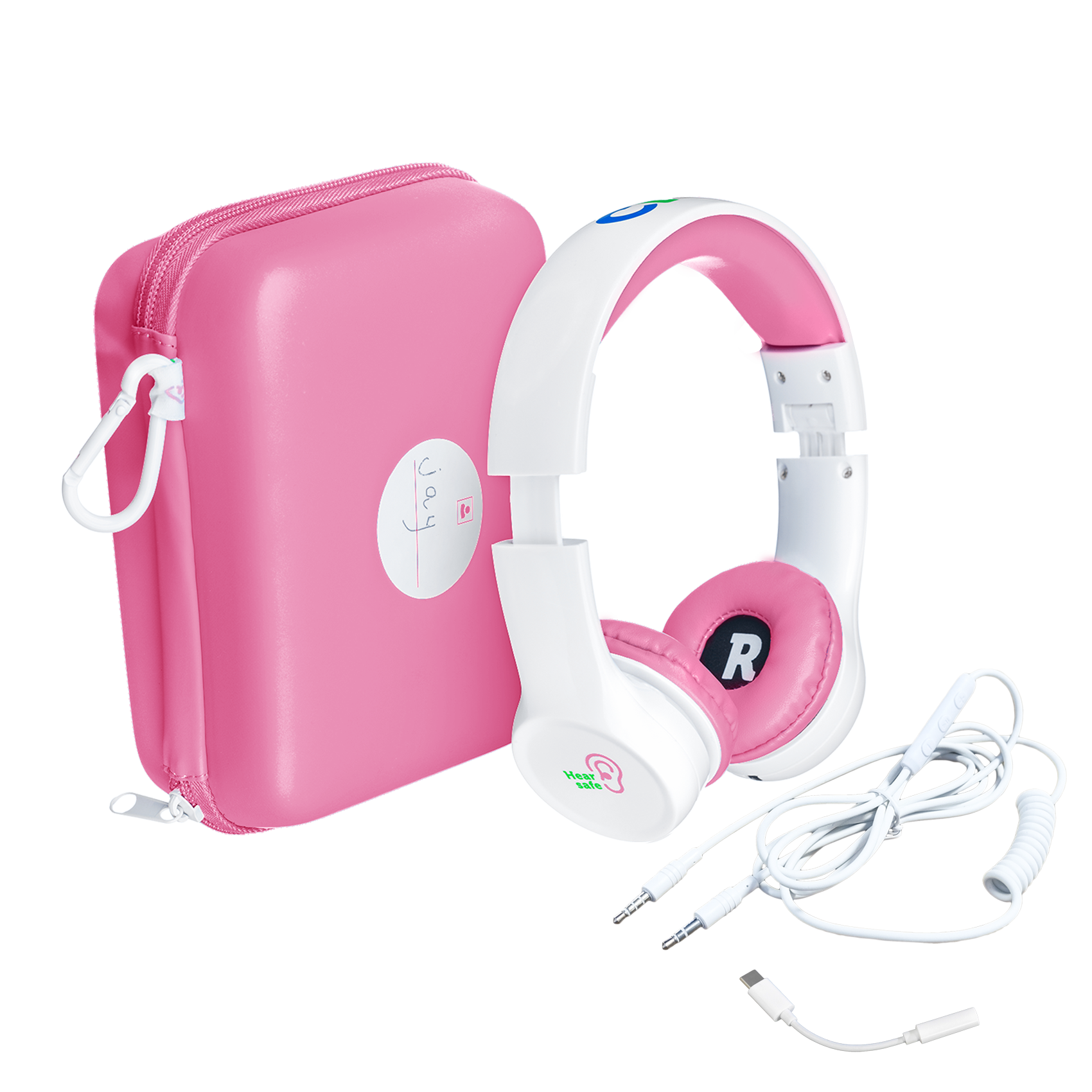 Clevy Hearsafe Pink Jack 3.5mm und USB-C