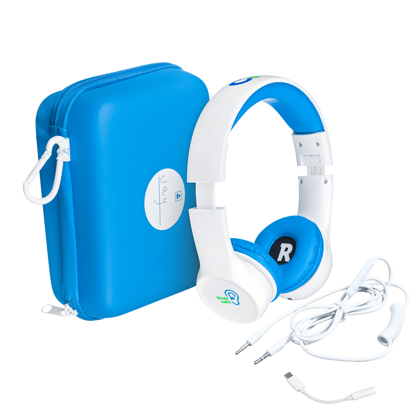 Clevy Hearsafe Blau Jack 3.5mm und USB-C
