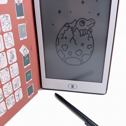 Nahaufnahme Stift vor der LED Tafel