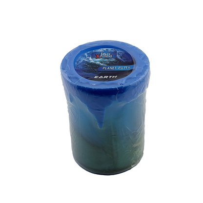 blauer Schleim in der Dose