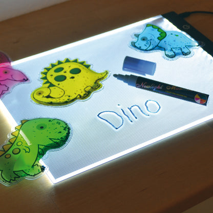 Leuchtpanel mit Dinos