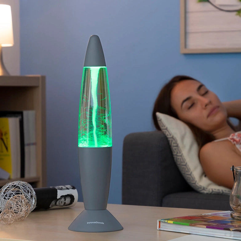 Lavalampe LED Tornado - Auf der Couch
