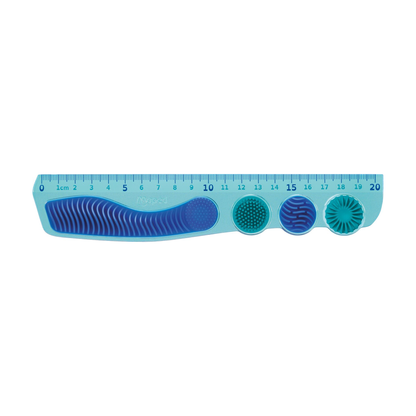 blaues Lineal