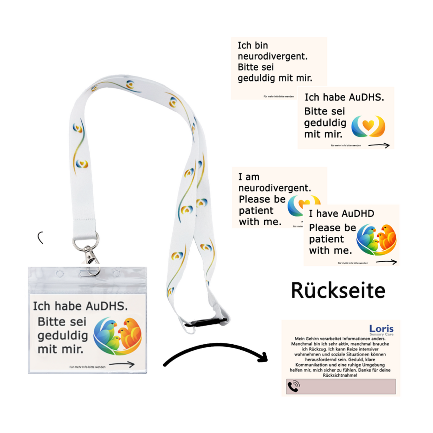 Schlüsselband mit AuDHS