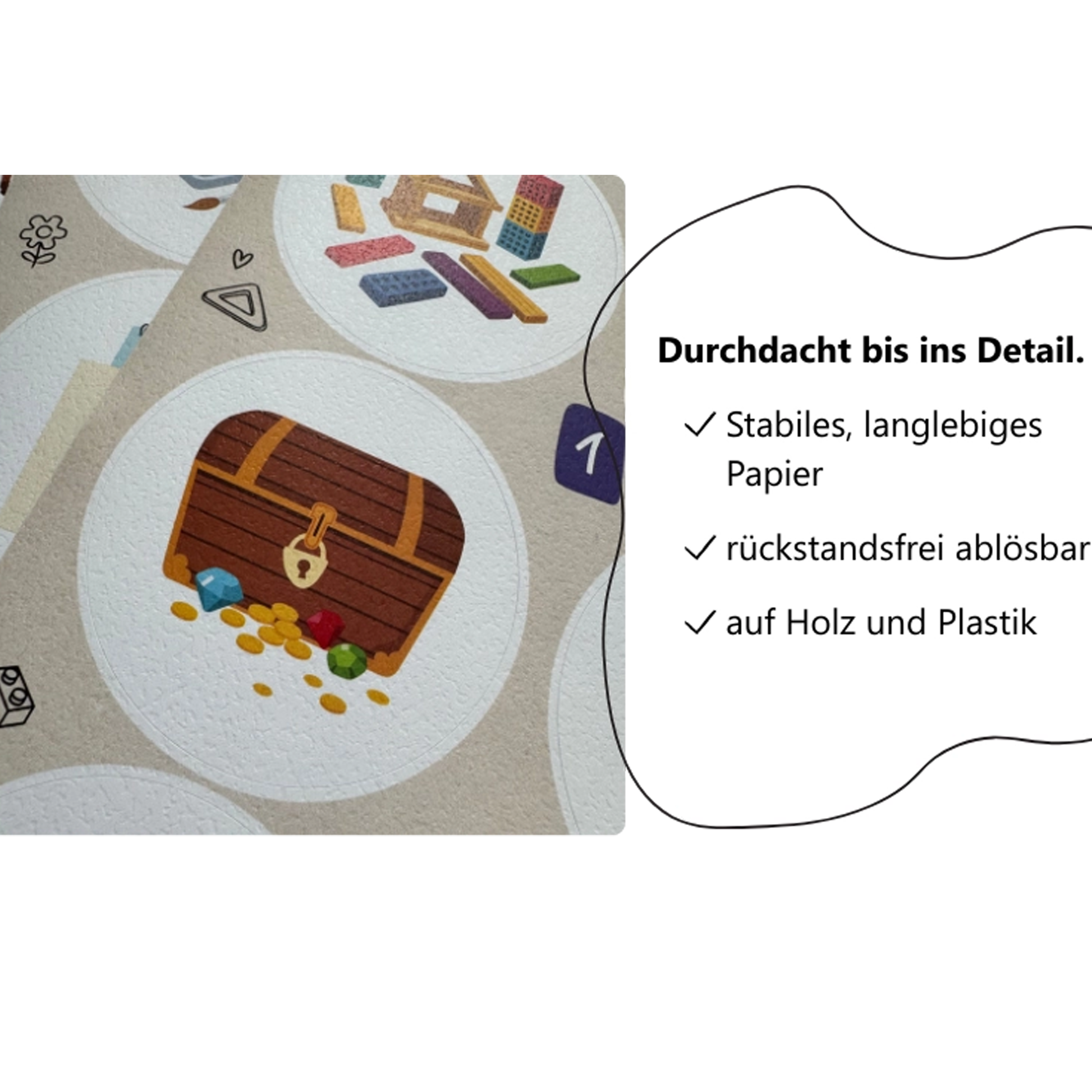 Nahaufnahme Aufkleber