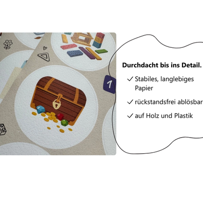 Nahaufnahme Aufkleber